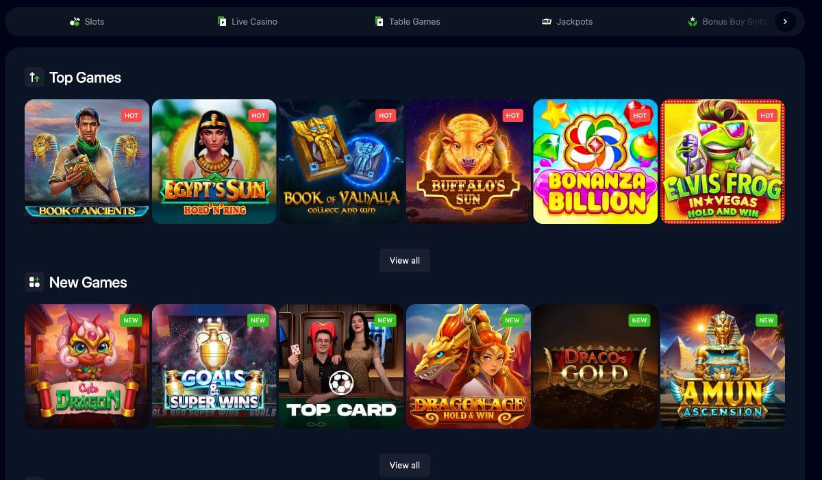 spelutbud på bets.io