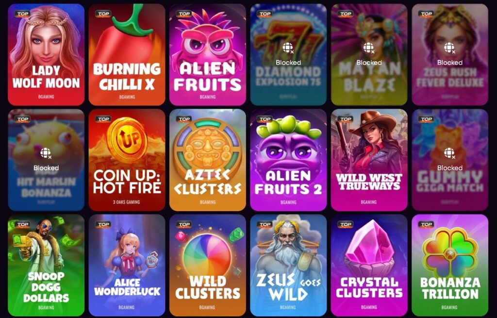 spelutbud på dexsport.io