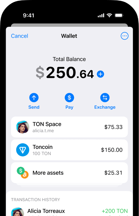 ton wallet på telegram